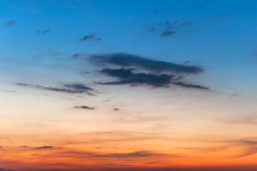 Sunset sky