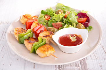 grilled kebab