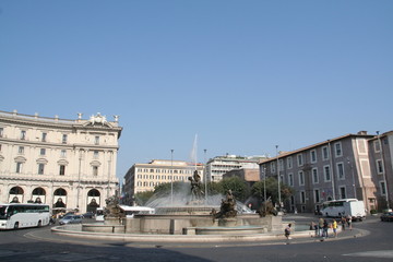 Fototapeta na wymiar 共和国広場　ローマ　Piazza della Repubblica Roma