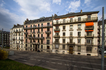 Fototapeta premium Old building in the Old City, Geneva