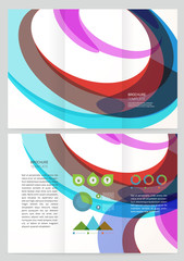 Abstract wave Vector Brochure Template.