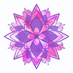 Ornamental round lace pattern