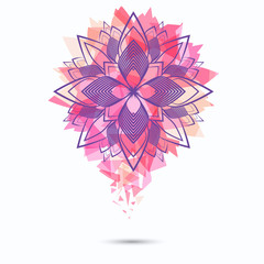 Ornamental round lace pattern