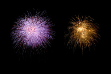 variety colorful mix of firework