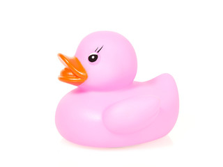 Purple rubber duck