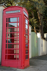 British telephone booth