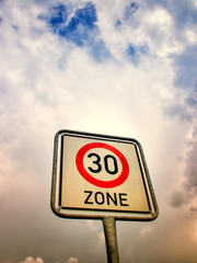 30 zone sign  (2), speed limit