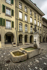Fototapeta na wymiar Old streets of Bern, Switzerland