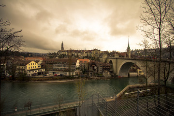 Old bridge in Bern, Switzerland