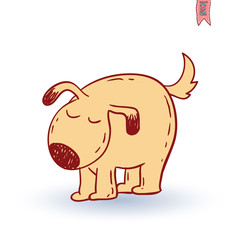 dog icon -  illustration.
