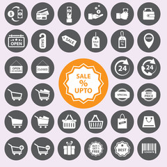 Shopping icons set. Vector/EPS10.