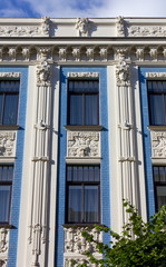 Obraz premium Art Nouveau Palace in Riga, Latvia