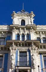Art Nouveau Palace in Riga, Latvia