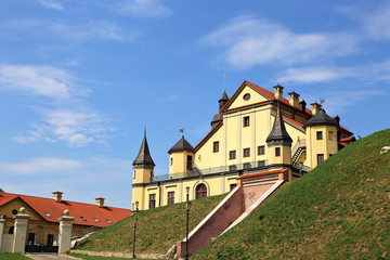 Fototapeta na wymiar Ancient Nesvizhsky Castle in Nesvizh