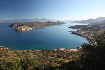 Fototapeta na wymiar Spinalonga Island, Plaka and Elounda, Northern Crete