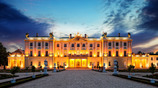 The Branicki Palace in Bialystok Bialystok, Poland.