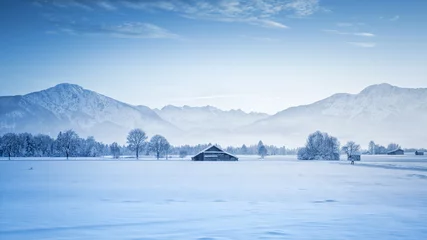 Foto op Plexiglas Winter winterlandschap