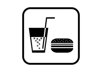Hamburger icon on white background