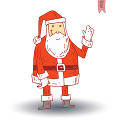 santa claus Christmas. vector illustration.