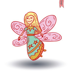 fairie. vector illustration.