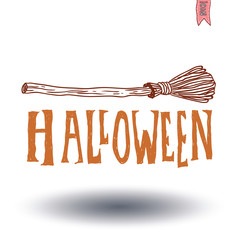 Halloween text. vector illustration