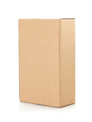 cardboard box  on white background