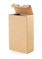 cardboard box  on white background