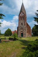 Fototapeta na wymiar Kirche in Dobbin, Mecklenburg-Vorpommern