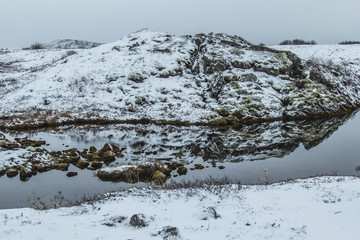 Silfra Reflections in Iceland