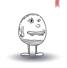 cartoon monster. vector illustration