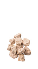 Salted tamarind fruit over white background 
