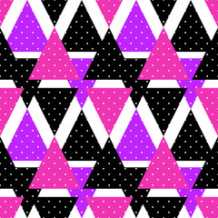 Seamless triangle bright pattern background geometric abstract t