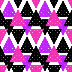 Obraz premium Seamless triangle bright pattern background geometric abstract t