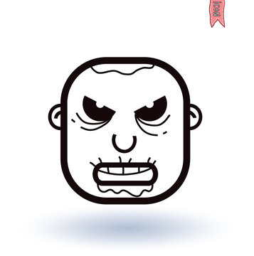 recommend clip art: zombie cartoon character, vector illustration.