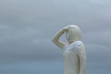 Lands&yacute;n - Land in Sight Scultpure Reykjanes Peninsula Iceland