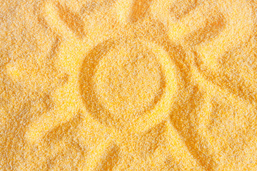 Sun on minced corn © TonelloPhotography