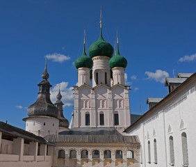 Fototapeta na wymiar Assumption Cathedral of the Resurrection in Rostov Kremlin