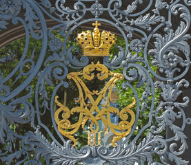 Gilded emblem of Imperial Russia, Saint Petersburg