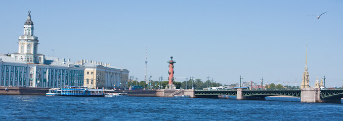 View on Neva River, Saint Petersburg 