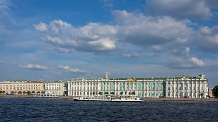 Neva River and Winter palace, Saint Petersburg 