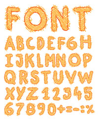 sketch alphabet Hand drawn.