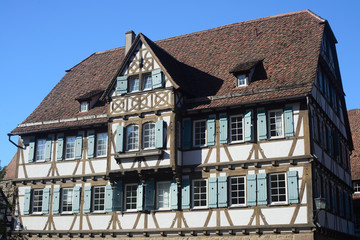Fototapeta na wymiar Fachwerkhaus im Kloster Maulbronn