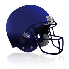 Fototapeta premium American Football Helmet Isolated on White