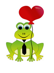 Frosch mit Ballon