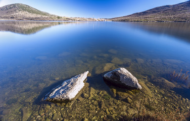 landscape Lake. Madrid. Spain. Lozoya