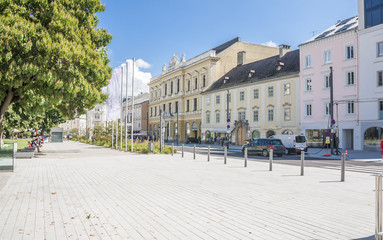 Naklejka premium view in Linz, Austria