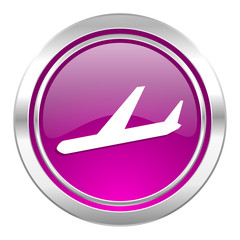 arrivals violet icon plane sign