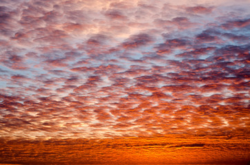 Fototapeta premium Dramatic Sky with Clouds at Sunset