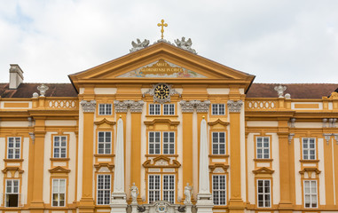 Exterior of Melk Abbey in Austria