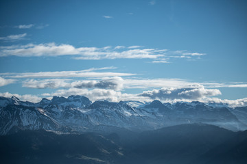 Gebirge sicht vom Rigi
